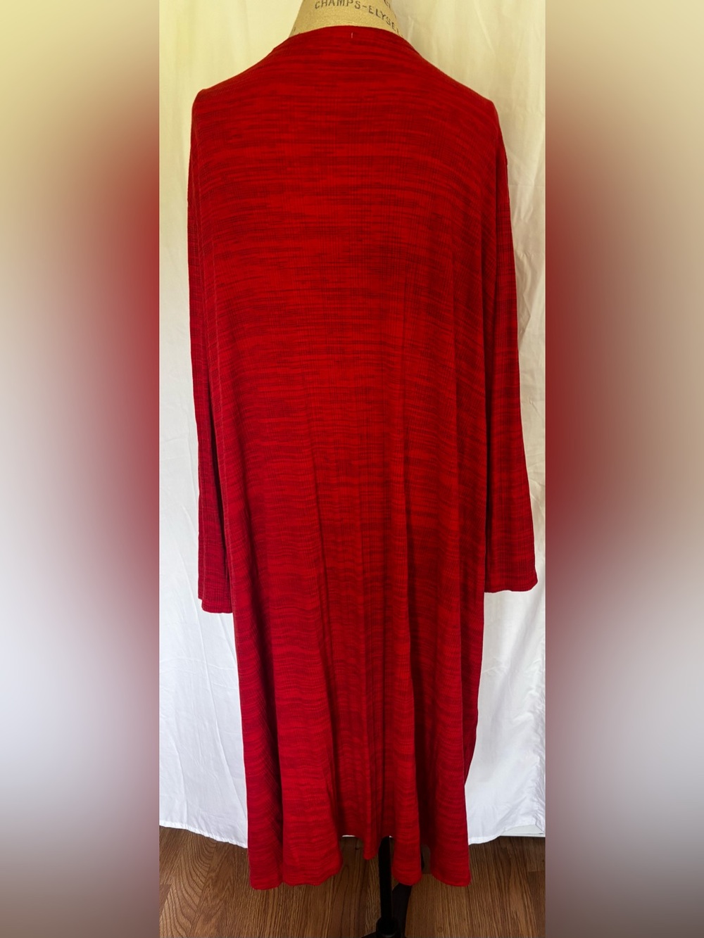 LuLaRoe Women’s Cardigan Bundle in Black/Tomato Red Sz 2XL - Picture 7 of 9